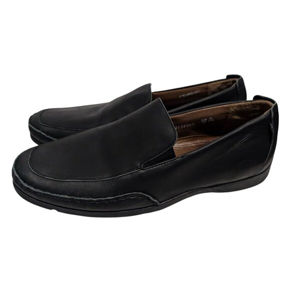 Mephisto Edlef Black Leather Loafers Men's 11 SOFT-AIR Technology Slip-On Comfor - Picture 1 of 10